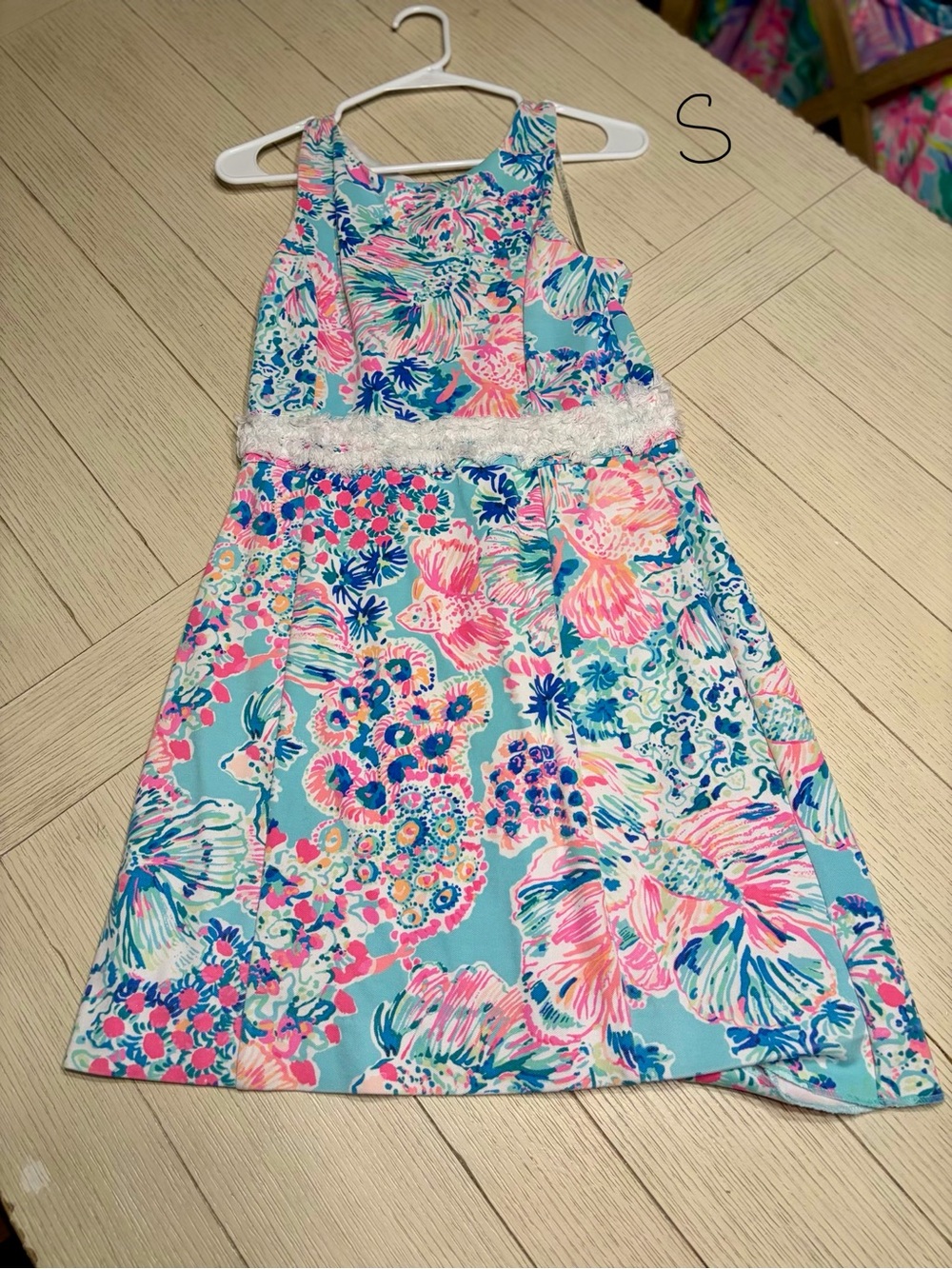 Lilly Pulitzer Aqua, Pink & Navy Floral Sundress